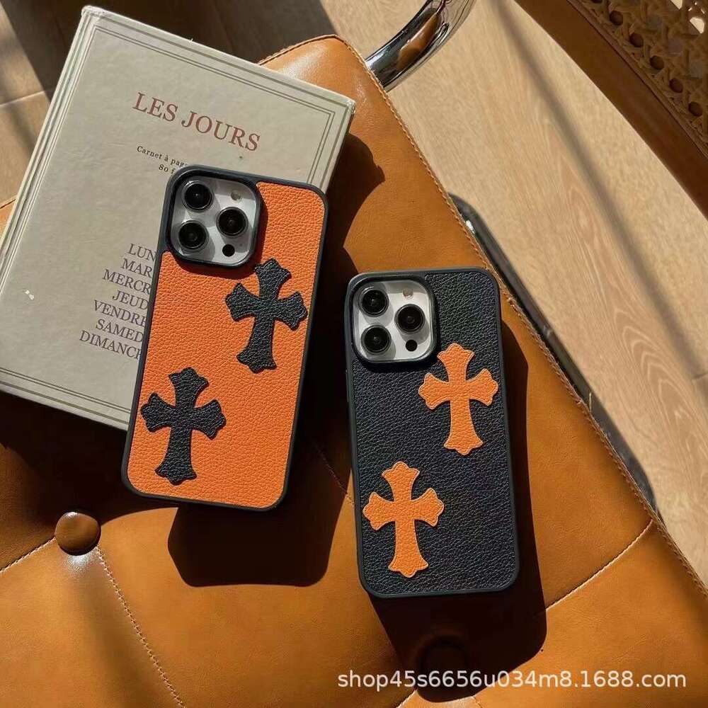 DHelectronics Apple 16 Pro Max Phone Leather Cover i15/14/13/12/11 Full Coverage Soft Case Shockproof Suitable