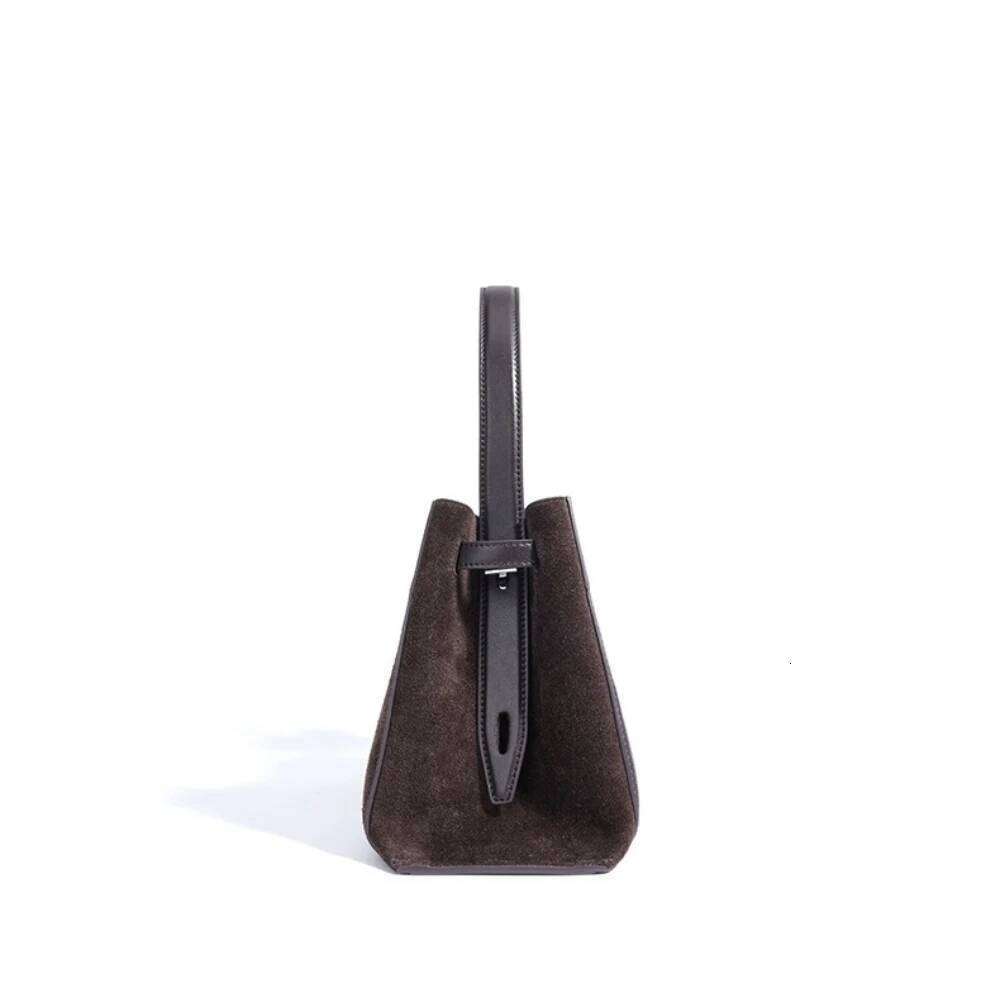 2026 Autumn Collection Elegant Vanilla Color Women Tote Cow + Suede Leather Women's Shoulder Bag For Business Handbag