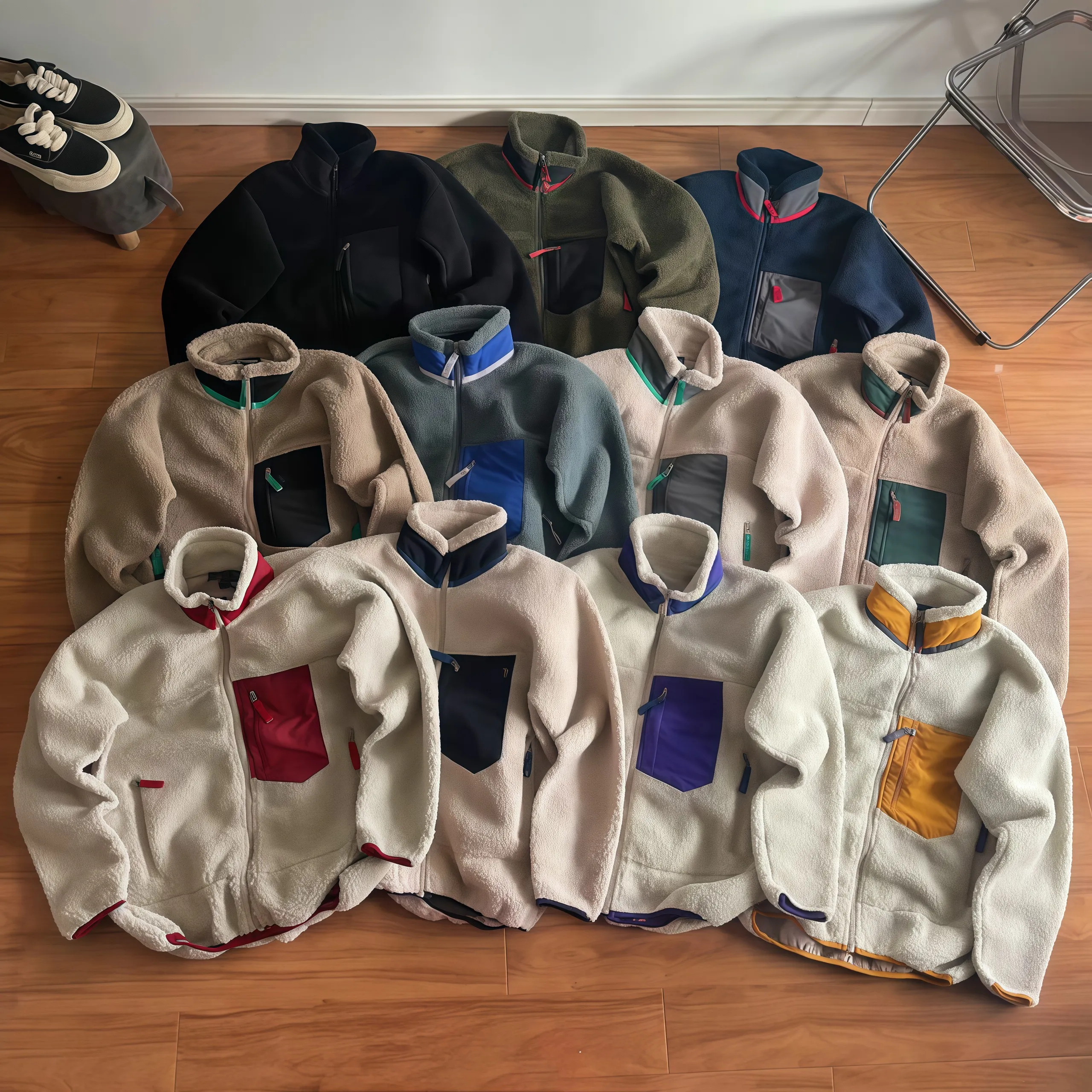 fleece coat Jacket Designer Mens Jacket Thick Warm Down Fashion Classic Retro Couple Warm Lamb Cashmere fleece coat Couple Winter Coats Antumn Winter