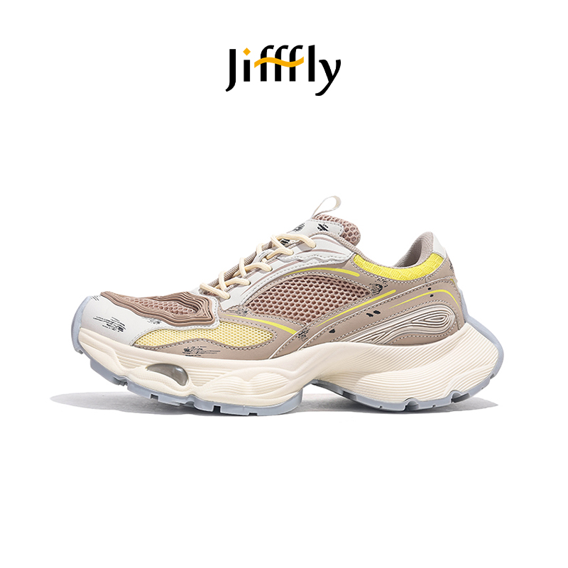 Jifffly designer free shipping new high quality outdoor vintage fashion trainer trend breathable height increase casual shoes for woman black siery dh