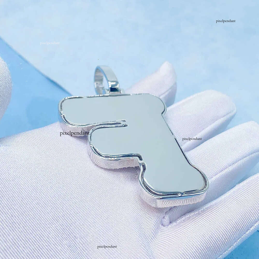 sterg sier fashion jewelry pendent necklaces hiphop moissanite dia custom letter pendant for gift Any alphanumeric customization