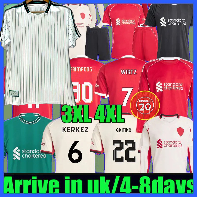4XL 25 26 WIRTZ EkitikE soccer jerseys DIOGO J. frimpong Kerkez 2025 2026 Camiseta men kids football shirts home away MAC ALLISTER uniforms Special Istanbul sal