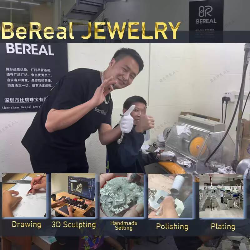 Hot Selling Hip Hop 10mm 14k Gold Plated Ice Outer Tennis Necklace 925 Silver baguette VVS Moissanite Men Bracelet