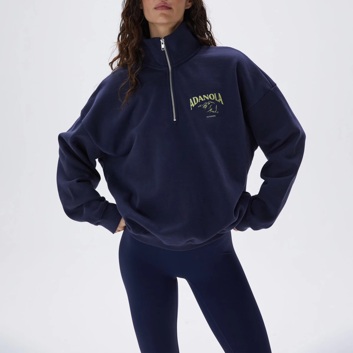 ADA Letter Embroidered Loose Adanolada Sweatshirts Cotton Women Oversized Sweater Fashion Hoodies Pullover Jumpers