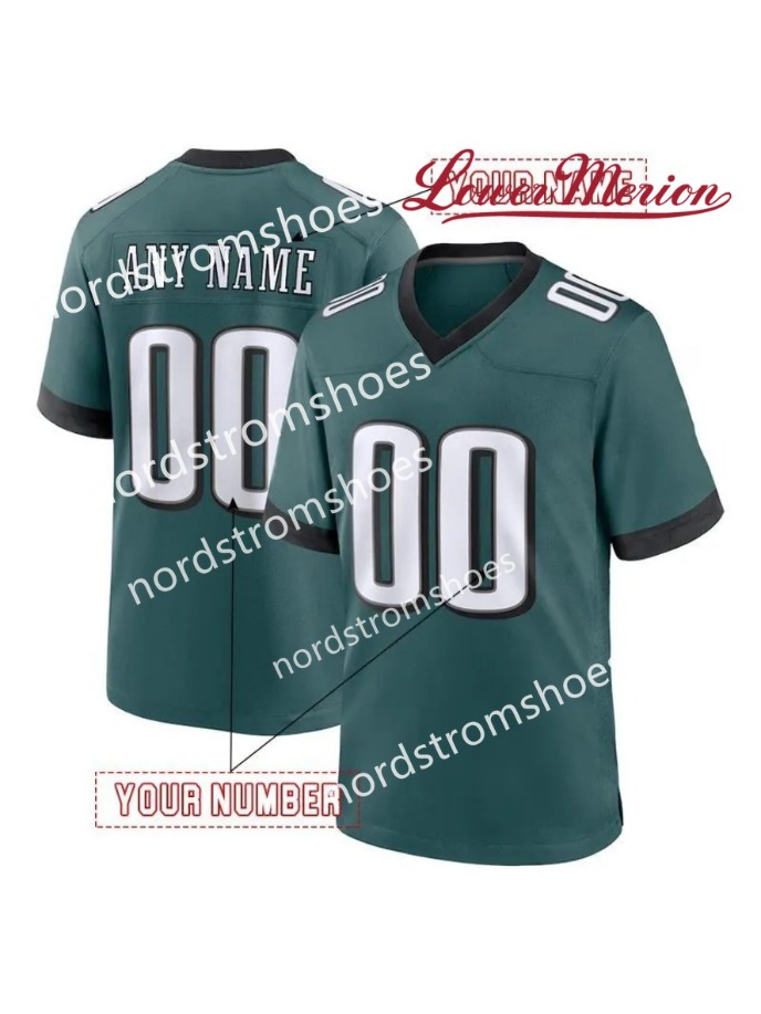 outdoorgearlab jerseys Personalized Custom 26 Barkley 204-25 Football Jerseys 1 Hurts McKee Pickett Brown Kelce Gainwell Shipley Jerseys