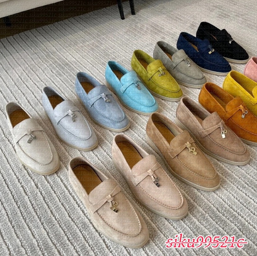 Loafers Women Men Dress Shoes It Designer Shoes Luxury Fashion Business Cashmere Leather Flat Shoes Low Top Suede Cow Oxfords Casual Moccasins Lazy Shoe