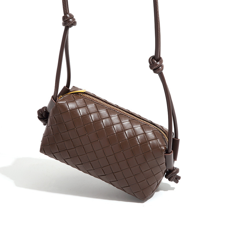 Free Shipping New Designer Bag Cross-border Embossed Woven Small Square Bag Single Shoulder Crossbody Foreign Trade Style Lightweight Women's Bag