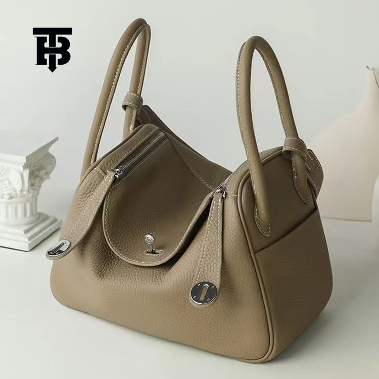 Designer Bag Doctor Genuine Leather Women's Bag 2025 Luxury Bag Handheld Top Layer Cowhide Lychee Pattern Lindy Bag Single Shoulder Handbag Medic