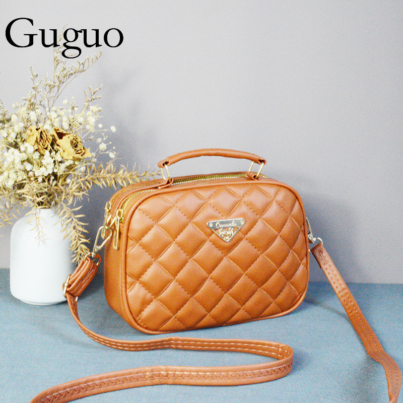 Guguo Free Shipping New High-end Shopping Women's Fashion Crossbody Handbag Small Square Bag Texture Niche Ladies Shoulder Z260124