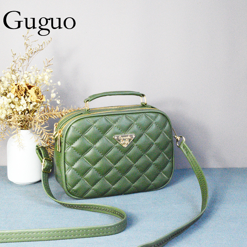 Guguo Free Shipping New High-end Shopping Women's Fashion Crossbody Handbag Small Square Bag Texture Niche Ladies Shoulder Z260124