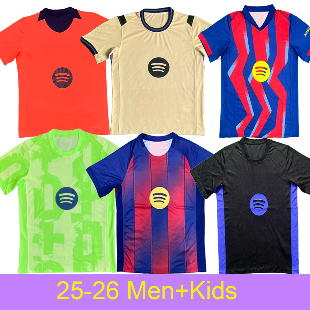 25/26 Raphinha soccer jerseys Pedro Frenkie de Jong football kits for men and kids