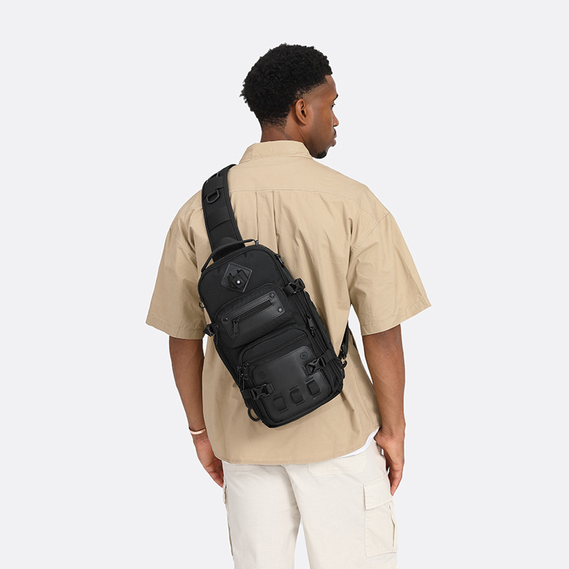 OZUKO Tactical Chest Crossbody Shoulder Men Outdoor Sports Waterproof Senior Sense Male Bag