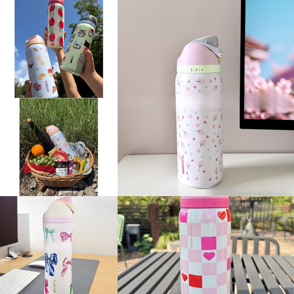 US stock DHL Design Cake Cups Vacuum Flasks Thermoses Water Bottles Drinkware Thermo Stainless Steel Tumbler Thermal Original Cold Coffee Mugs 32oz