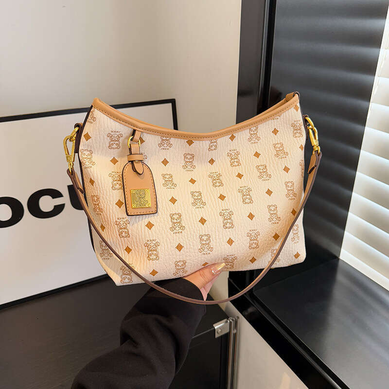 Luxury Shoulder Bags for Women Designer Bags 2025 New Pattern Printed Large Capacity Tote Bag Stylish Shoulder Crossbody Brown Bag