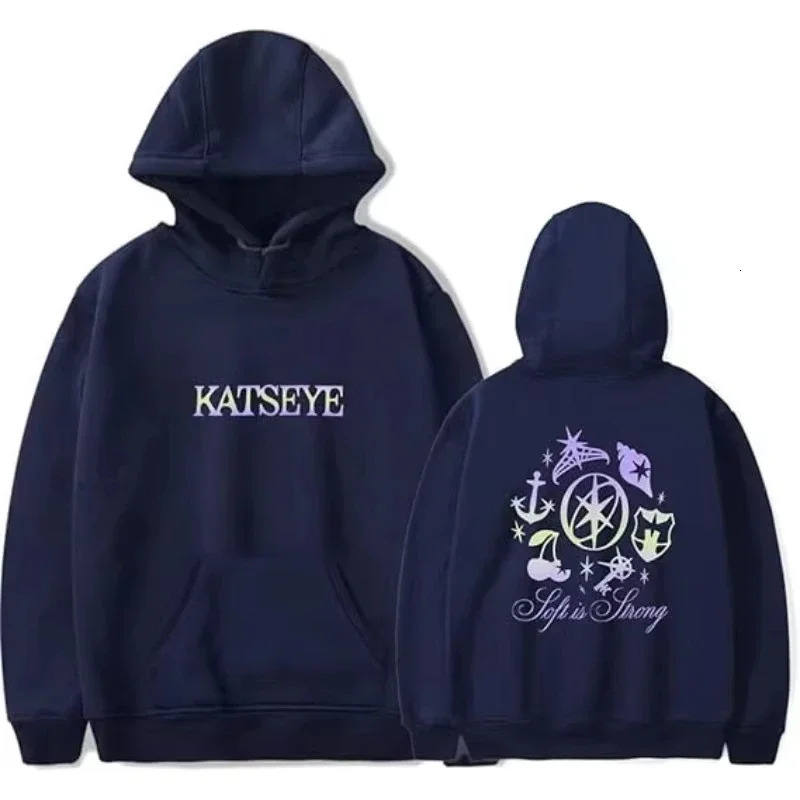 2025 Katseye Men Women Casual Oversize Hoodies Long Sleeve Pullovers Thicken Couple Hoodie Hooded Sweater Velvet Couple Clothe 250906