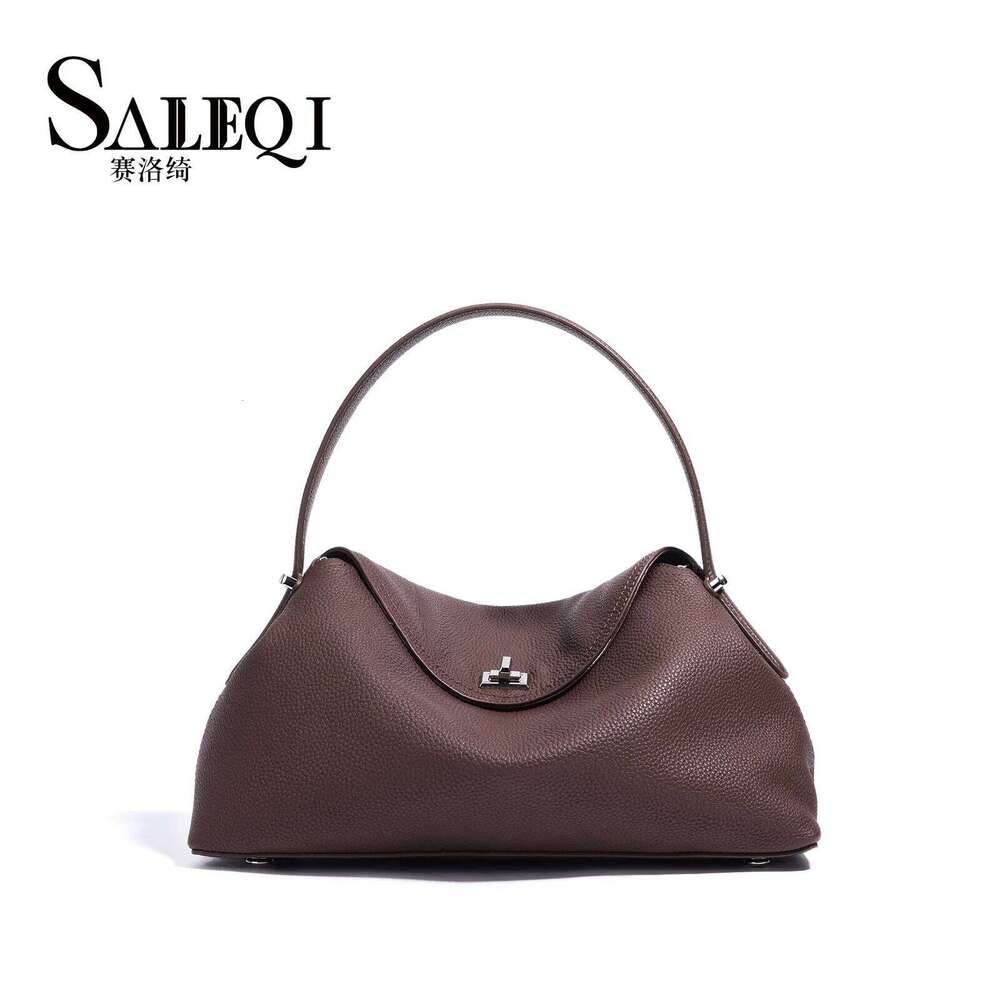 Genuine Grade Cow Leather Fashion Women's Black Handbag Deisgner Cowhide Shoulder Crossbody Female Bag Beige Coffe Brown