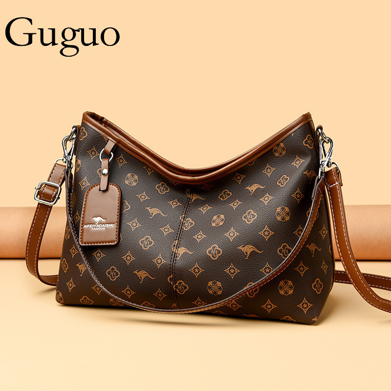 Guguo Free Shipping New Designer Bag High-end Shopping Bag Large Capacity Retro Tote Bag For Women Vintage Floral Women's Bag Casual Handbag Comm
