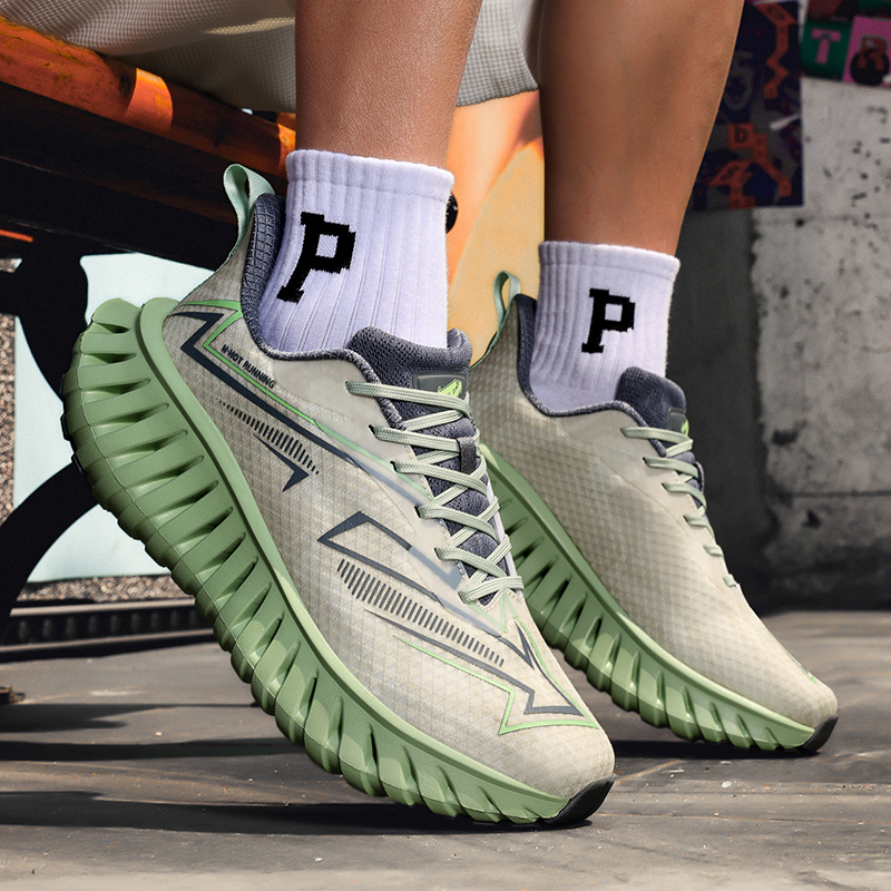 designer shoes Men's Sneakers 2025 New Breathable Mesh Running Shoes, Versatile Casual Style for Spring, Autumn & Summer Preppy Style