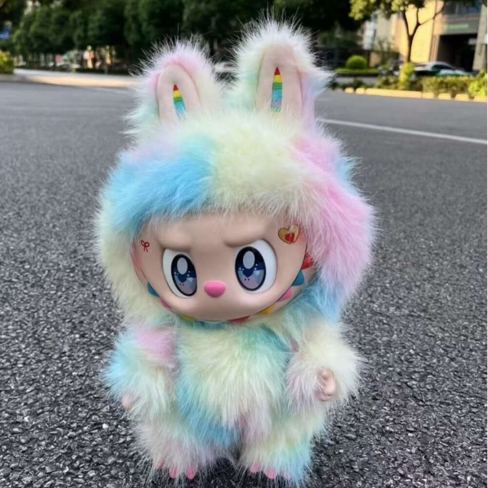 Labubu Popmart Labubu Clothes V1 V2 V3 Monsters Big Into Energy Kawaii Figure Face Doll Clothesdoll Keychain Decor Gift 38Cm Pink Zimomo L250918