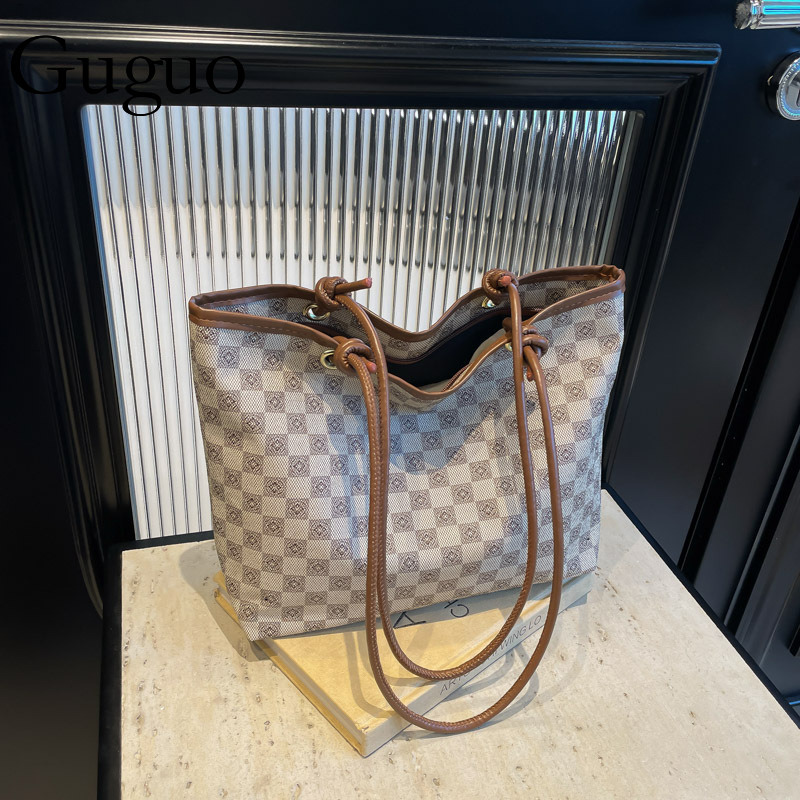 Guguo Free Shipping New Designer Bag High-end Shopping Bag Fashion Simple Mother-daughter Printed Tote Bag Women's Shoulder Handbag One Piece Dro