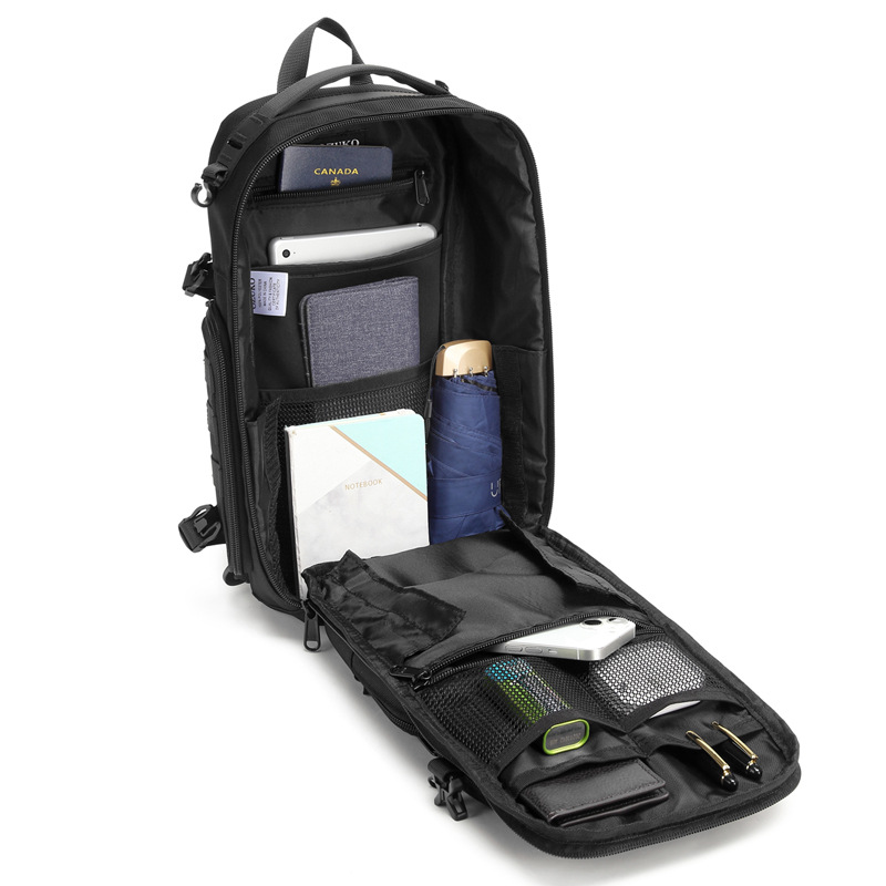 OZUKO Tactical Chest Crossbody Shoulder Men Outdoor Sports Waterproof Senior Sense Male Bag