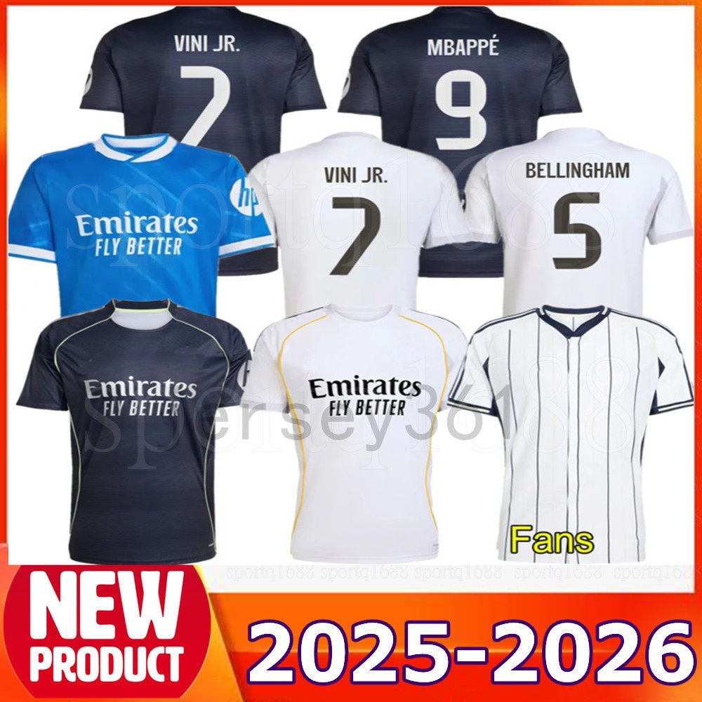 25 26 MBAPPE BELLINGHAM VINI JR soccer jerseys real HUIJSEN valverde CARVAJAL MODRIC 2025 football shirt 4th CAMAVINGA Camisetas MaDrIdS men kids TRENT ENDRICK