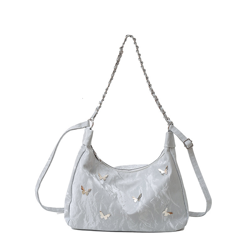2025 autumn new French niche design fashionable versatile elegant shoulder bag cute bow fold women's crossbody bag bag designer bag