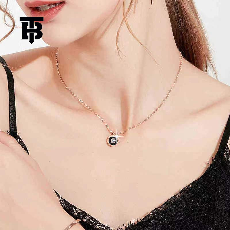 TB BHULAMTE Designer Cell Style Fashion Jewelry Accessories Necklace Women's Clavicle Chain Gold Necklace Luxury Titanium Pendant Women's Je