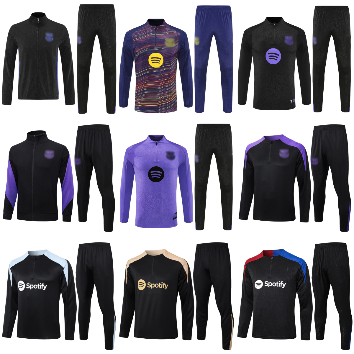 Kids BarcelonaES Clothing kids kit man 2024 25 26 Tracksuits soccer tracksuit Edition Single Top BarcelonaES LAMINE YAMAL 19 training outfit jerseys Match Emblem