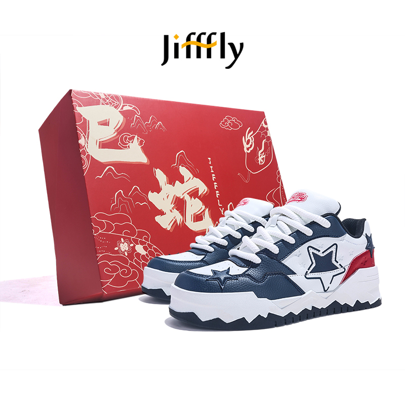 Jifffly designer shoes free shipping high quality outdoor vintage trainer shoes trend height increase casual shoes for woman and men