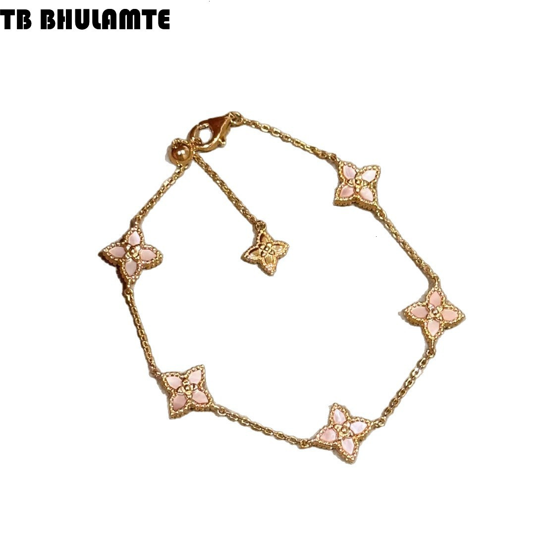 S925 Plated Flowing Shell Leaf Powder Pearl Mother Clover Br Women's Fashion Multi Functional Luxury Free Shipping Pure Silver Z260313