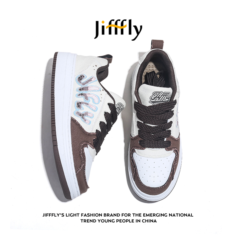 Jifffly designer shoes free shipping new high quality outdoor vintage trainer shoes trend Slip-resistant and breathable casual shoes for woman