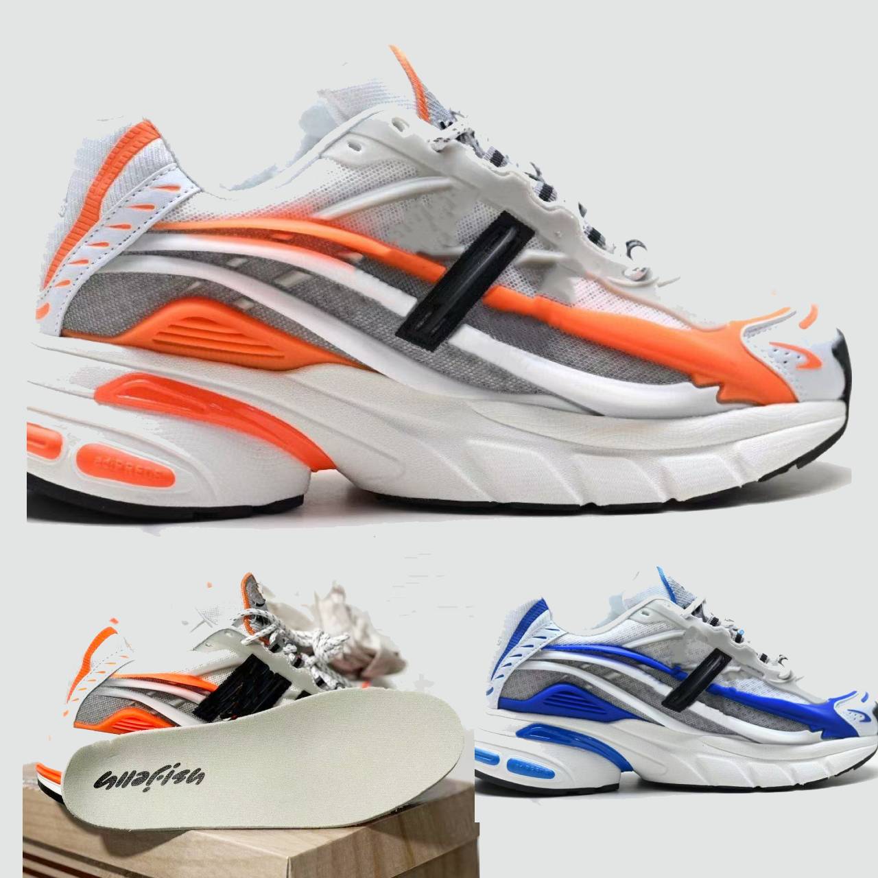 2025 Release jellyfish sneakers Pharrell x VIRGINIA Jellyfish Focus Olive Core Black-Orange Men WOMEN Sports Shoes 8 colors With Original box Size 36-47