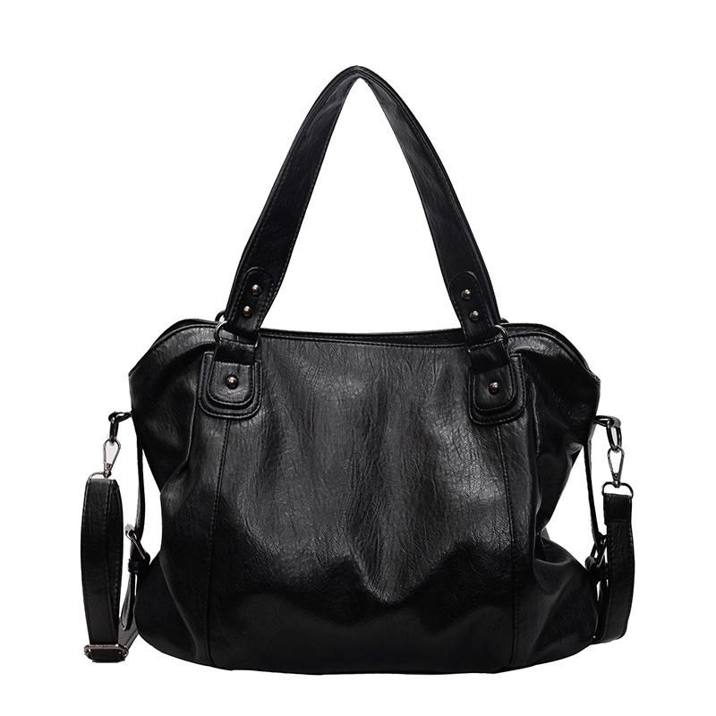 Designer bag free shipping European American retro solid color versatile shoulder bag commuting outdoor bag Fashionable