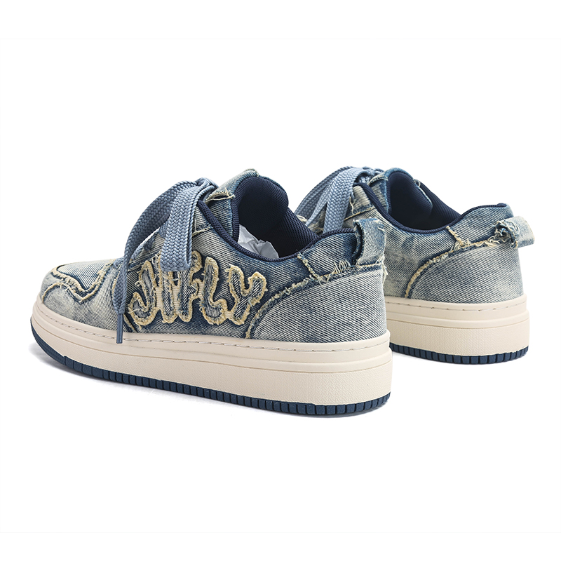 Board shoes versatile trendy shoes casual height increasing sports shoes autumn new denim breathable versatile low top casual sports shoes designer sh
