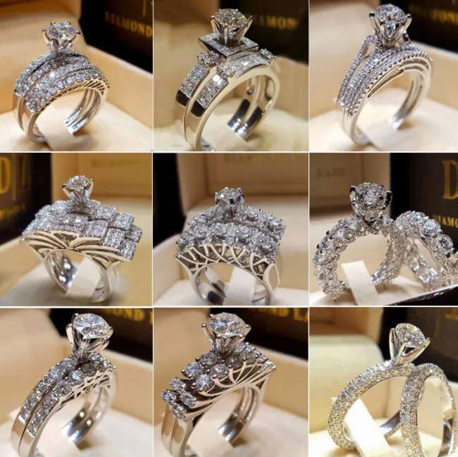 moissanite engagement jewelry woman jewlery designer for women men rose rings sister gift jewelery gold sier ring