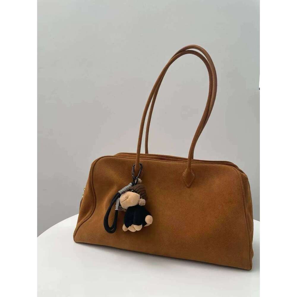 Large Capaci Faux Leather Oulder Trendy Design Underarm Boston Bag Spring Summer High End Feelings Daily Use Handbag