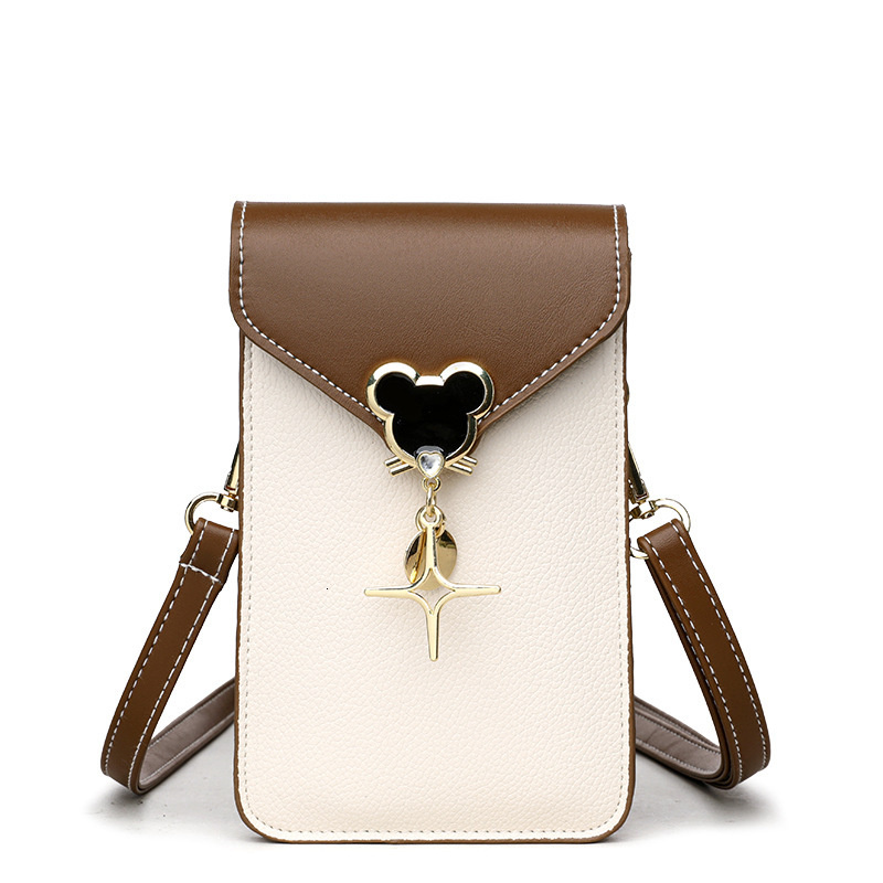 Free Shipping New Designer Bag Touchscreen Phone Bag For Women Single Shoulder Crossbody Bag Fashion Vertical Small Bag Ladies Handbag