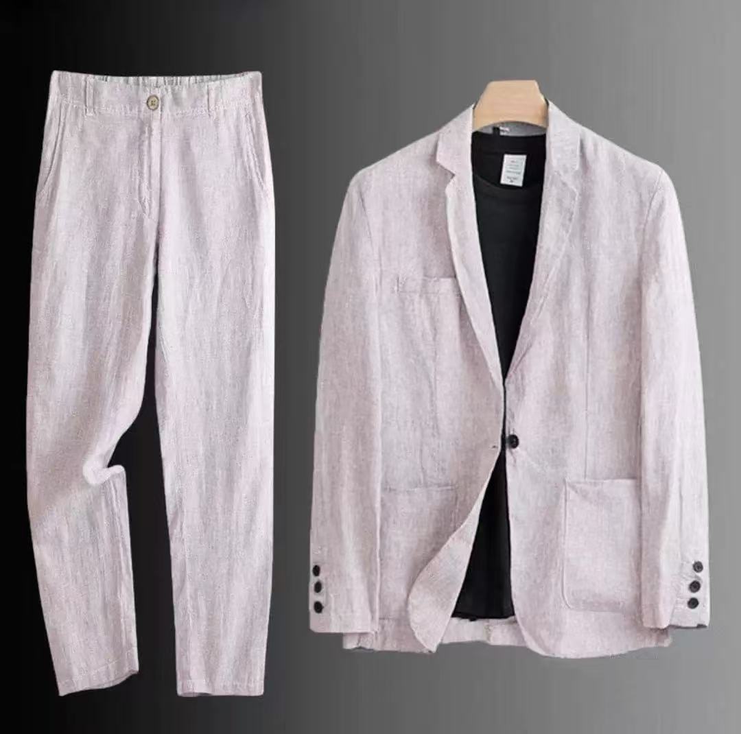 T1679 men's suit ultra-thin stretch ice silk small suit single layer sun protection single suit jacket