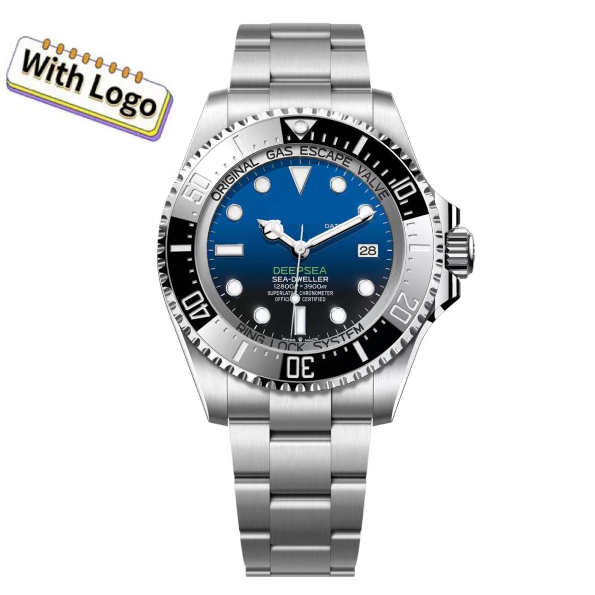 2025 explosive automatic mechanical watch with luminous sapphire mirror.
