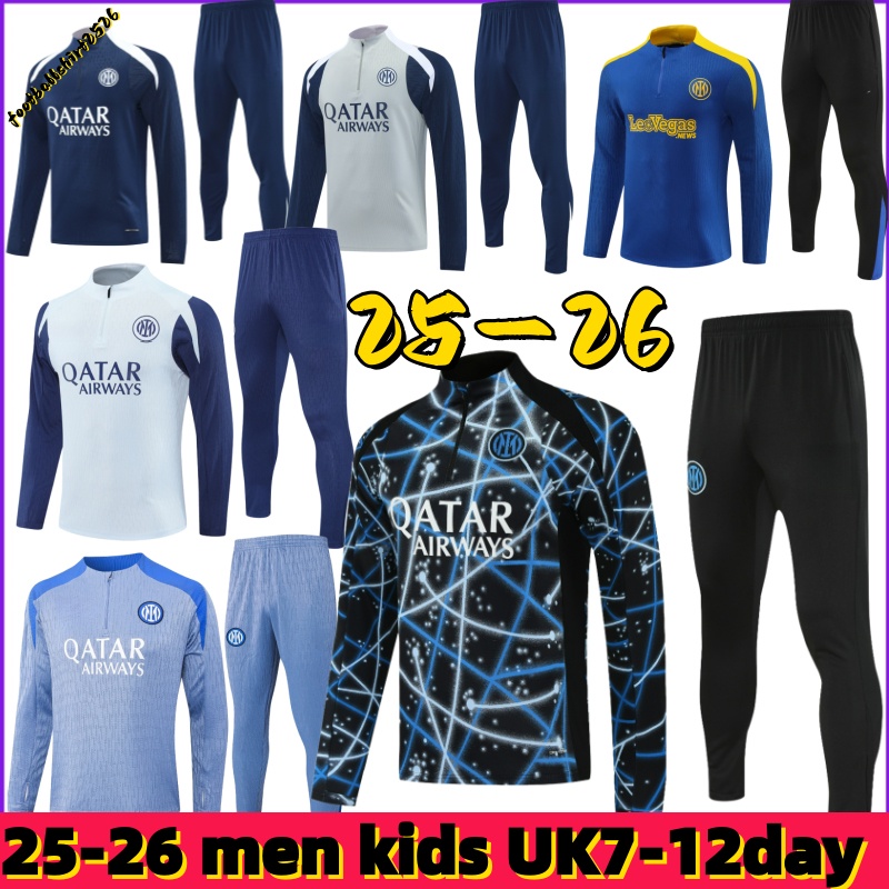 25 26 Inter MIlanes Soccer Jerseys long sleeved training suit TAREMI ZIELINSKI LAUTARO DARMIAN 2025 2026 DIMARCO THURAM ARNAUTOVIC men kids kit sportswear