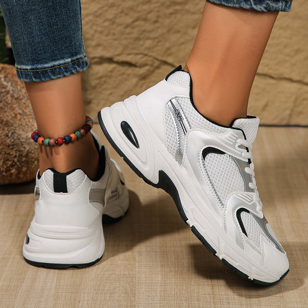 Free shipping for the new spring 2025 thick-soled, lightweight, breathable and versatile casual sports shoes