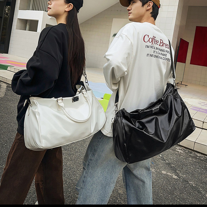 Couple Bag Fitness Bag Women s Large Capacity PU Leather Sports Handbag Leisure Business Short Distance Travel Bag Autumn Luggage Designer Bag