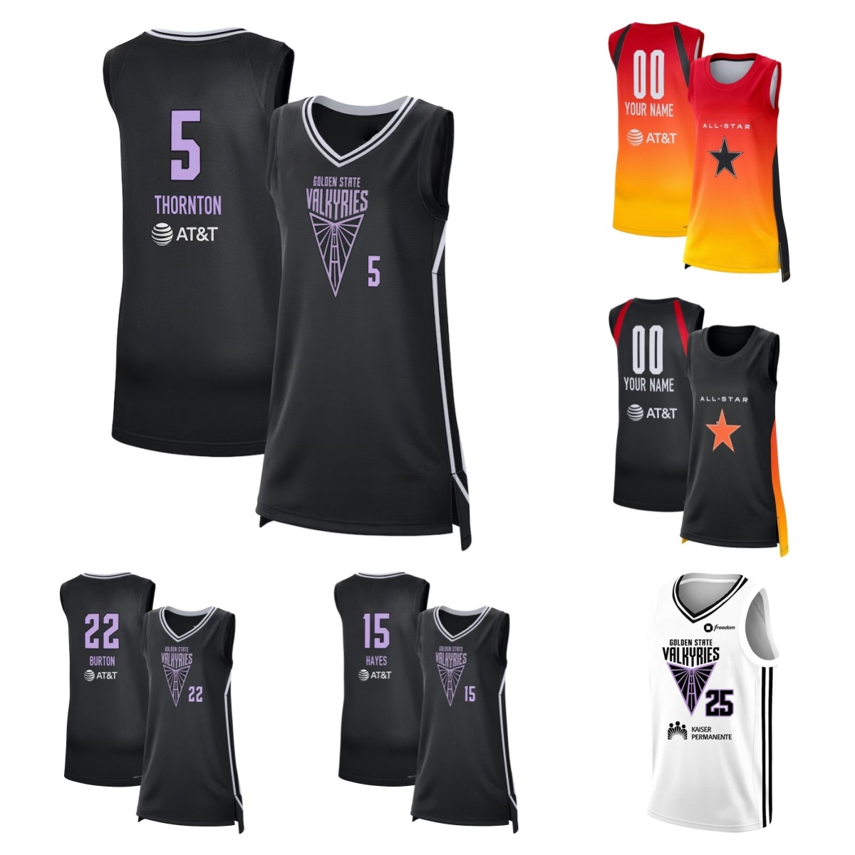 Kayla Thornton Valkyries Jersey Basketball Veronica Burton Tiffany Hayes Cecilia Zandalasini Janelle Salaun Iliana Rupert Carla Leite Kate Martin Men Women Youth