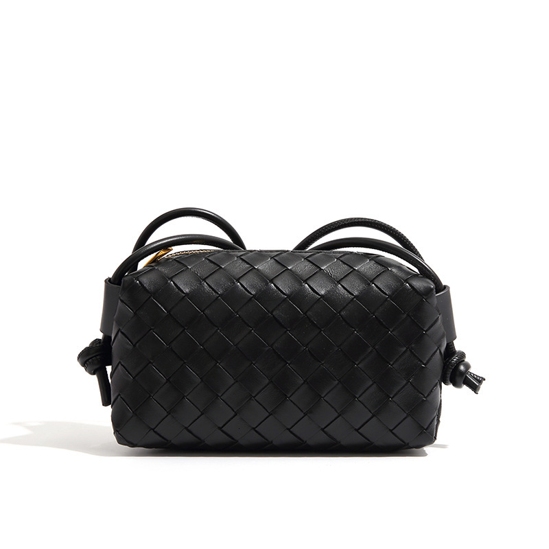 Free Shipping New Designer Bag Cross-border Embossed Woven Small Square Bag Single Shoulder Crossbody Foreign Trade Style Lightweight Women's Bag