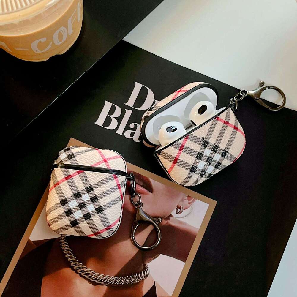 DHgargets Suitable for Apple 1/2 New 3rd Generation Bluetooth Earphone Leather Protective Cover Phone Pro Case