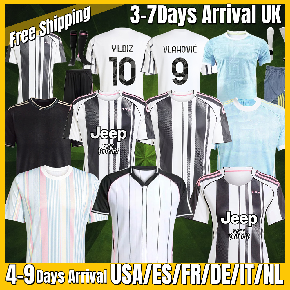 xxxl 4xl 2025 2026 YILDIZ soccer jerseys DI MARIAKEAN VLAHOVIC MILIK DANILO LOCATELLI POGBA BREMER RABIOT away football shirt fans Player Kids Kits men uniforms S-4XL