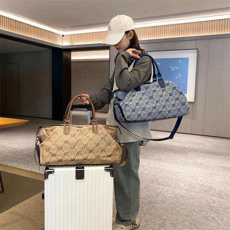 Casual Letter Leather Large Capacity Women's Handbag Lage Travel Designer Tote Bag Packing Cubes Bolsa