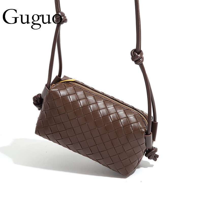 Guguo Free Shipping New Designer Bag High-end Shopping Bag Embossed Woven Small Square Bag Single Shoulder Trade Style Lightweight Women's Bag