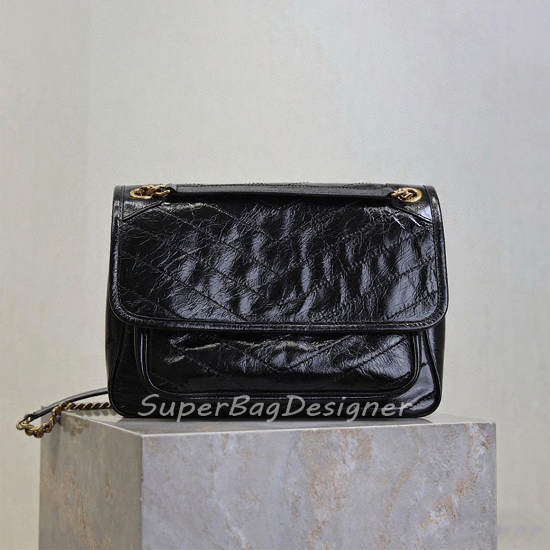 10A Designer Bag Luxury Nikibag Shoulder Bags Vintage Hobo Bag Oil waxed suede Leather Gold tone Crossbody Women Purses Classics Wallet Versatile Lady Underarm Bag